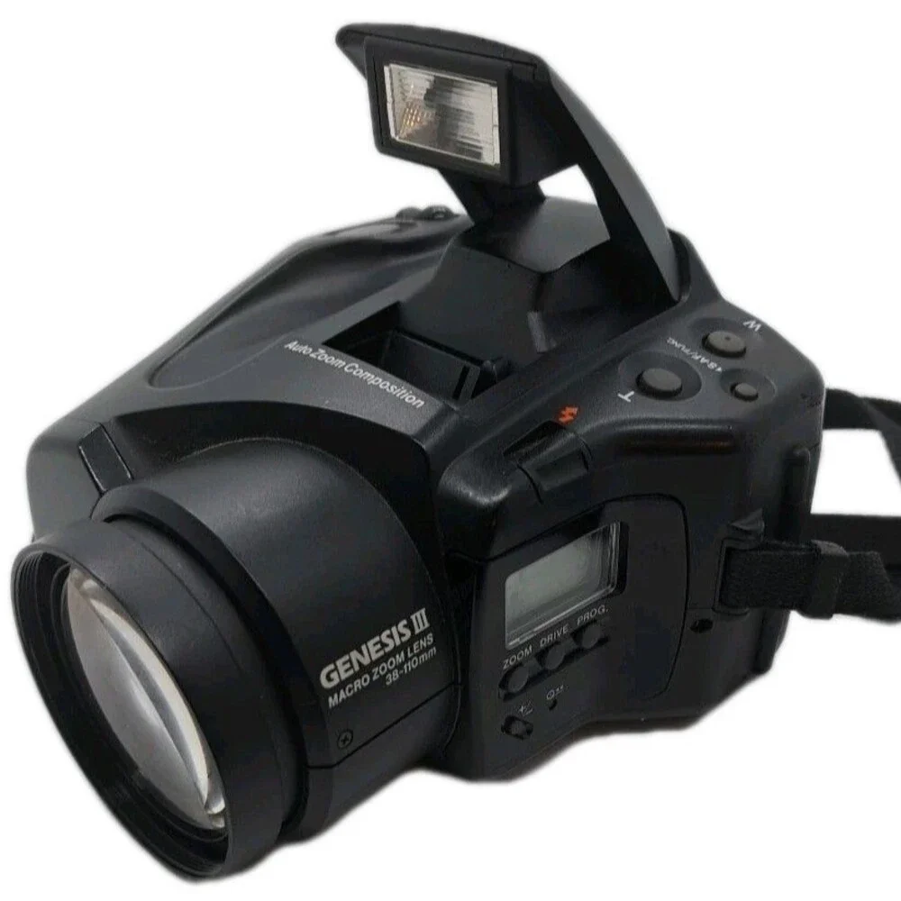 Chinon Genesis III 38-110mm Film Camera - Macro Zoom - Tested Works